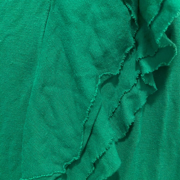 Green Ruffle Top - Picture 3 of 4